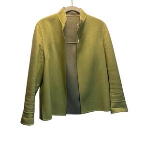 Funky Vintage green wool jacket - fits like a 4
